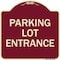 Signmission Parking Entrance Parking Lot Entrance Heavy-Gauge Aluminum Sign, 18" x 18", BU-1818-23450 A-DES-BU-1818-23450 - alternate 1